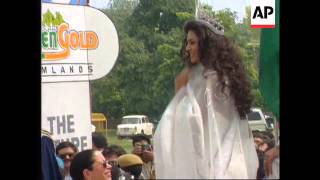 India - Miss Universe's  Triumphant Welcome Home