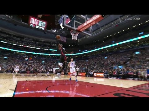 Raptors Highlights: Carroll Steal and Slam - January 15, 2017