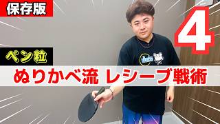 【ペン粒】ツブ高選手全員集合！ガチで効く4つのレシーブ戦術｜ぬりかべコーチ【卓球知恵袋】