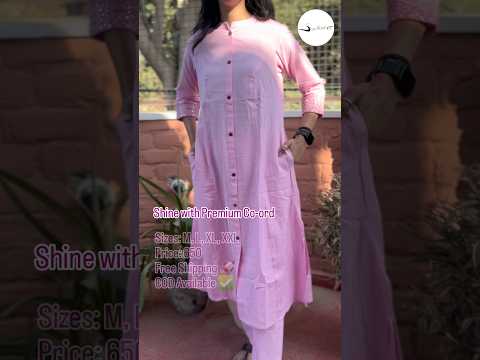 The Barbie Pink Premium Quality Co-ord Set foryou to look young and pretty in every occasion ✨️