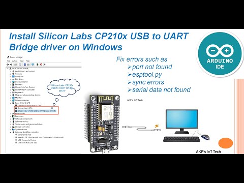 Install Silicon Labs CP210x USB to UART Bridge driver on Windows  to fix Arduino Ide Port Problems