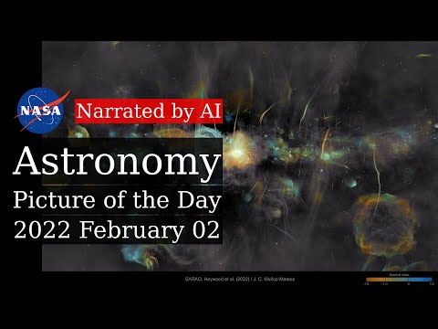 APOD: 2022-02-02 - The Galactic Center in Radio from MeerKAT (Narrated by Salli)