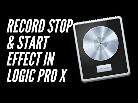 Logic Pro X - How To Get Record Stop & Start Effect In Logic Pro X