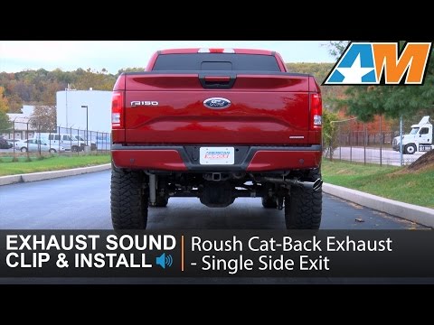 2015-2016 F-150 Roush Cat-Back Exhaust - Single Side Exit (5.0L) Sound Clip & Install