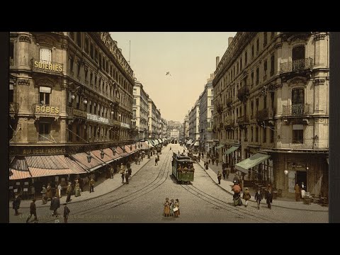 Pre-1900 photographs of Lyon, France. Postcards, Colorized, Oldest Images, Lugdunum, Star Fort