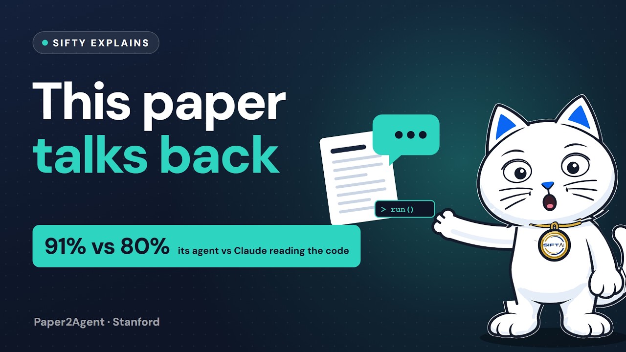 SIFTY explains the Paper2Agent paper