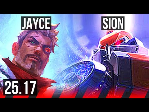 JAYCE vs SION (TOP) | KR Grandmaster | 25.17