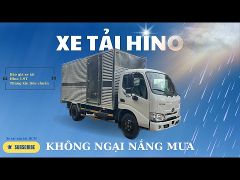 Báo giá xe tải Hino 1 tấn 9 thùng kín | Hino 1T9 thùng kín tiêu chuẩn