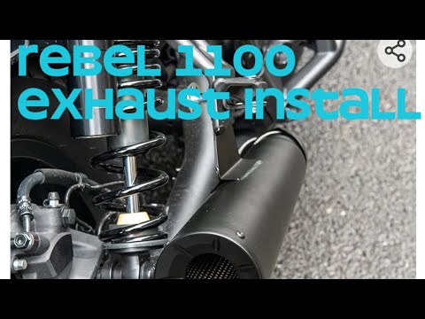 New Exhaust Install On Rebel1100 #rebel1100 #rebel500 #rebel300 #rebel1100exhaust