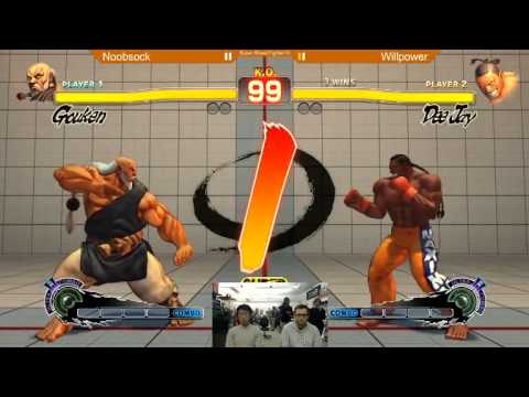 (SF4:AE 2012) STA WillPower(DeeJay) vs NoobSock (Gouken)