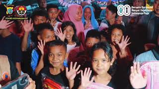 Kapolres Kotamobagu Serahkan Bantuan Seragam dan Alat Tulis Bagi Warga Terdampak Kebakaran Gogagoman