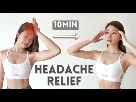 10 min HEADACHE & STRESS RELIEF Stretch & Massage (Improve Sleep & Ease Stress) ~ Emi