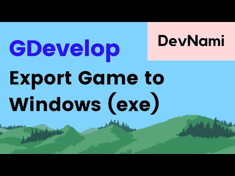 GDevelop How to Export Game to Windows Executable in GDevelop