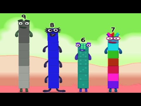 Numberblocks Learning Academy #40 -  Numberblocks 6 7 8 - Numberblocks Magic Run - Numberblocks Game