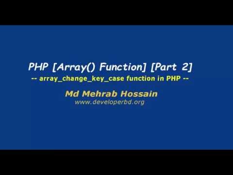 Module 02 Array_change_key_case Function
