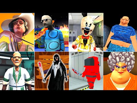 Game Over #43 - Ice Scream 4 Cleaner Mod - Granny 3 Pop It Mod - Scary Teacher - Bad Granny Chapter3