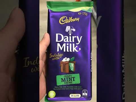 Cadbury dairy milk cream mint  chocolate 🍫🍫🍫🍫