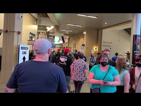 Walking Through Crowd Around The Now Arena Before AEW Rampage