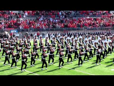 Ohio State University Marching Band Ramp Entry, Script Ohio & Pre-game OSU vs IU. 11 5 2011