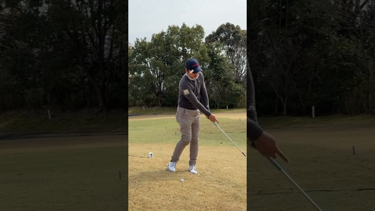 プロでも左足下がりのアプローチは怖い　#ええゴルフ　#ゴルフレッスン
