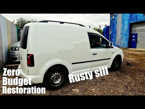 Vw caddy rusty sill replacement zero budget