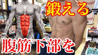 腹筋下部を鍛える筋トレ！ ［下っ腹筋トレ］