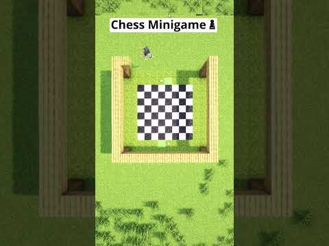 Minecraft Chess Minigame🏠 #shorts