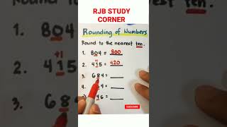 Rounding of Decimals to the nearest Ten // Rounding Numbers // #mathstriks #puzzles