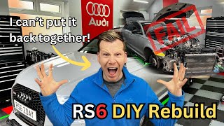 Audi RS6 Charge Cooler DIY Gone Wrong | Had to Take It Apart Again! (Part 4)