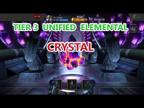 TIER 3 UNIFIED  ELEMENTAL CRYSTAL OPENING (ANY LUCK??)marvel contest of champion