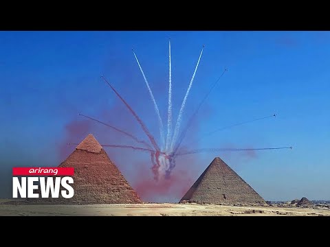 S. Korea's Black Eagles becomes first ever foreign air demonstration team to fly over Pyramids of...