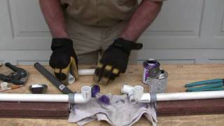 How to repair PVC pipe: The four 90