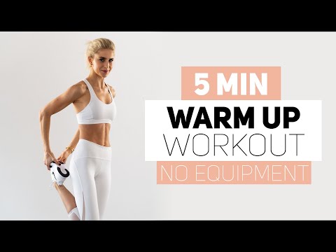 5 MINUTES WARM UP WORKOUT | no equipment | Caro Daur #DAURPOWER​