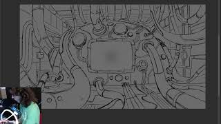 Just Drawing a CyberPunk thingy