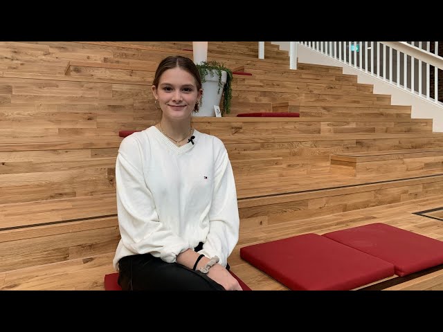 Caroline er i studiepraktik på sygeplejerskeuddannelsen på Campus Horsens