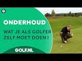 Zorg voor de baan: pitchmarks, divots, bunkers, trolleys en buggies
