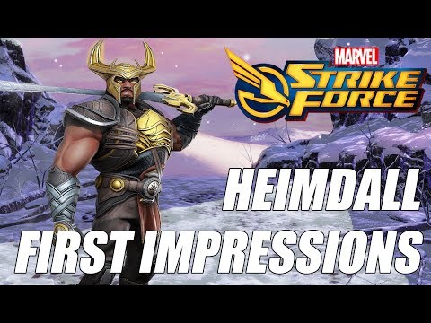 Heimdall Rank up, First Impressions & Gameplay - Marvel Strike Force