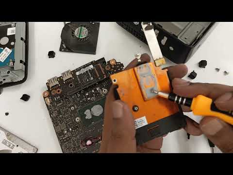 asus vivo mini pc computer un65u upgrade replace repasting cpu teardown ram SSD m.2