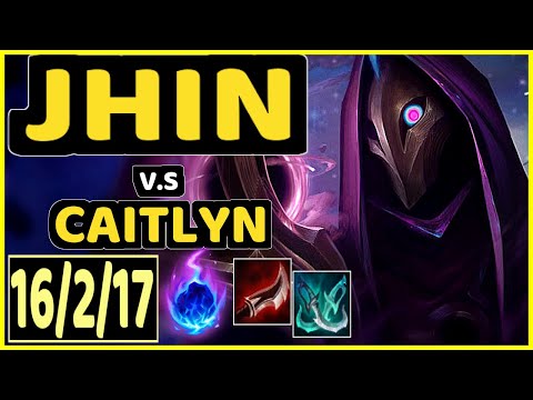 AFM (JHIN) vs CAITLYN - 16/2/17 KDA BOTTOM ADC CHALLENGER GAMEPLAY - EUW
