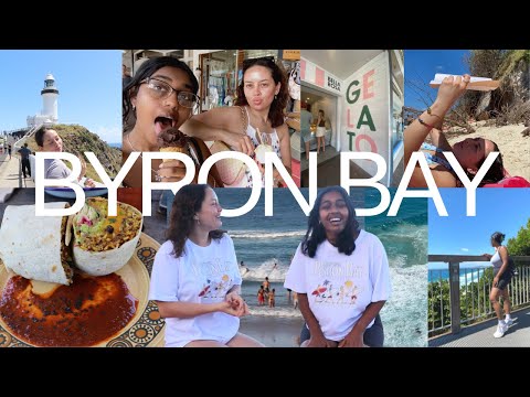 BYRON BAY VLOG | day trip to byron bay 🌊 🐚 exploring, eating gelato & beach swims
