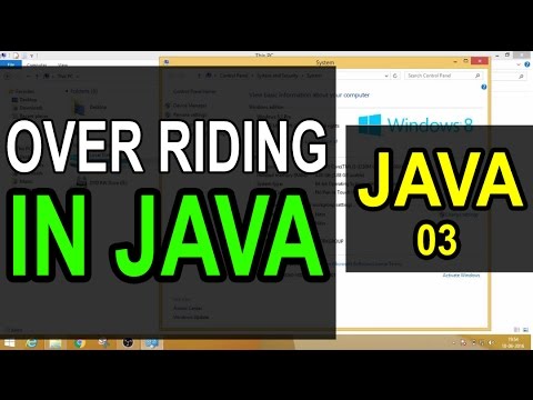 Java Overriding (What is over riding in Java)