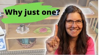 Why we have just one of each activity in our classroom-Minimal Montessori / Toddler Teacher Explains