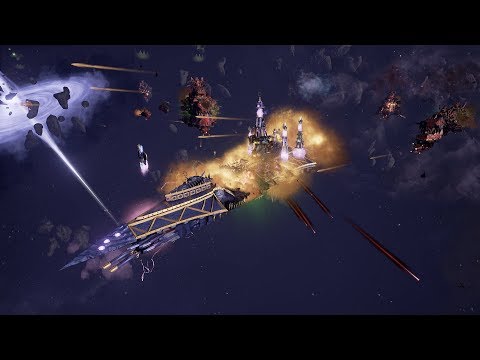 Ork Pirates (Evil Sunz) vs Chaos! Rank 47 - Battlefleet Gothic Armada