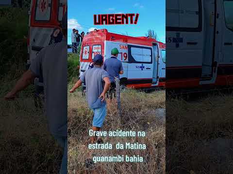 grave acidente na estrada da Matina  guanambi #bahia #acidente #notícias #estradas