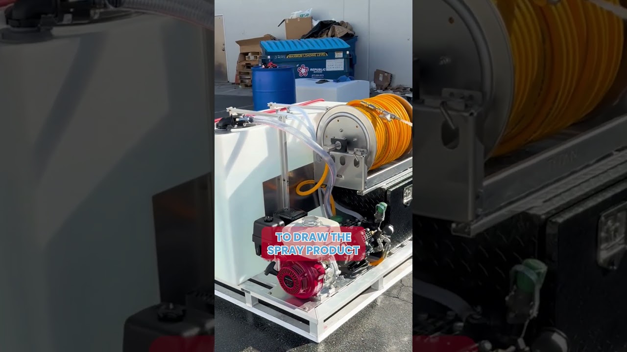 Batch Sprayer 6 gpm Gas Diaphram pump with 100 gallon tank