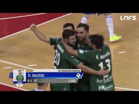 Gol Dani Saldise (0-1) Fútbol Emotion Zaragoza - Osasuna Magna. J9, 1Div. LNFS
