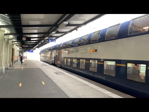 Ausfahrt der S33 in Schaffhausen auf Gleis 1