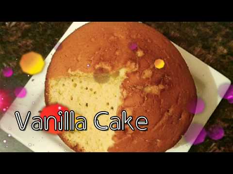 Vanilla cake recipe |Make soft spongy cake | Without Oven | 30-35 minutes | Tasty bites with Urmila