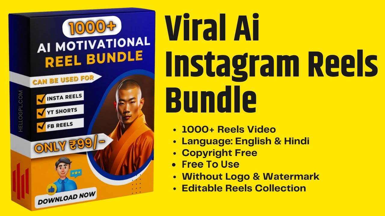 [1000+] Download Instagram Viral Ai Reels Bundle | HelloGPL