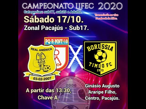Real América/Parque 10 (dez) 05 X 06 Borussia Timbó /Maracanaú - Campeonato LIFEC 2020